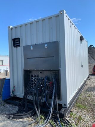 A container van for power systems